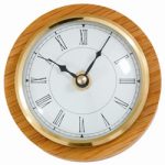 890 Caravan / Boat Clock White Roman