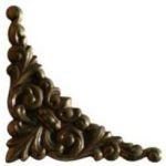 Pressed Brass Dial Spandrel (SPAN60)