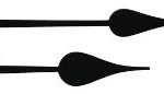 H21 Metal Clock Hands (Spade)
