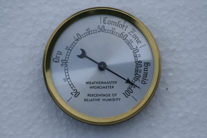 Hygrometer with Aluminium Dial and Brass bezel.70mm