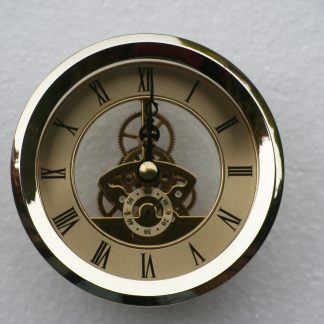103mm Skeleton Clock in Brass