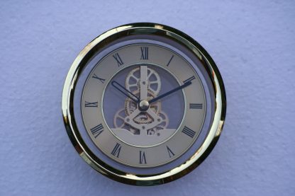 120mm Skeleton Clock in Brass